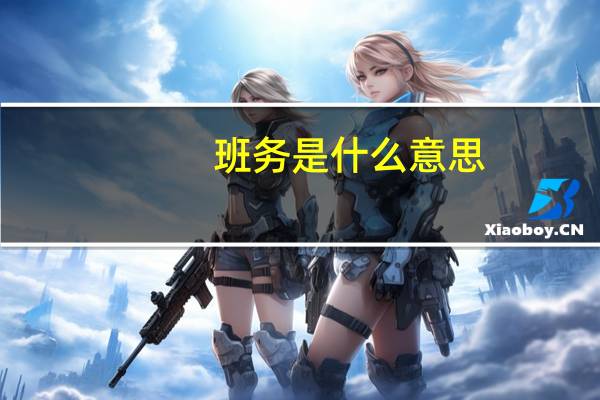 班务是什么意思