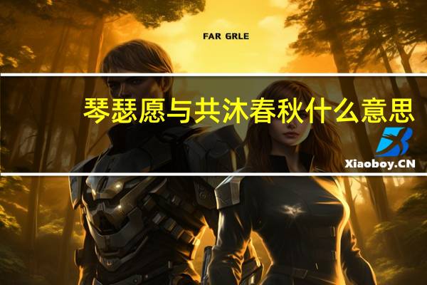 琴瑟愿与共沐春秋什么意思