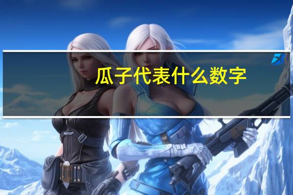 瓜子代表什么数字