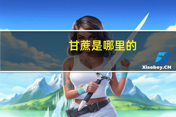 甘蔗是哪里的