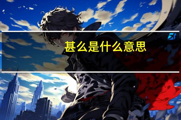 甚么是什么意思