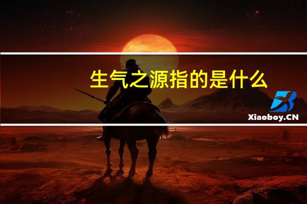 生气之源指的是什么