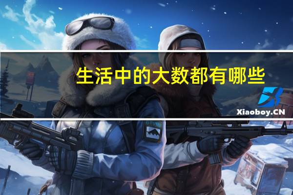 生活中的大数都有哪些