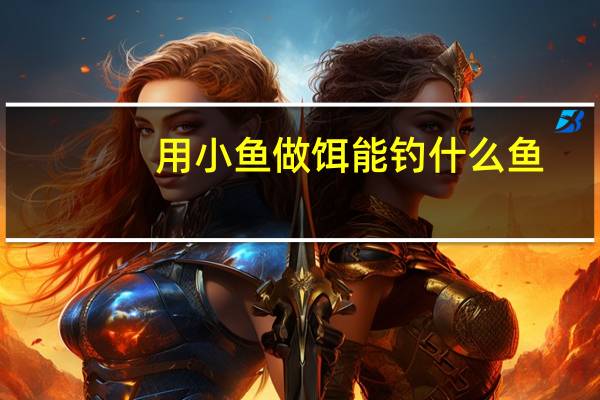 用小鱼做饵能钓什么鱼