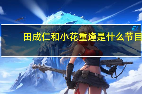 田成仁和小花重逢是什么节目
