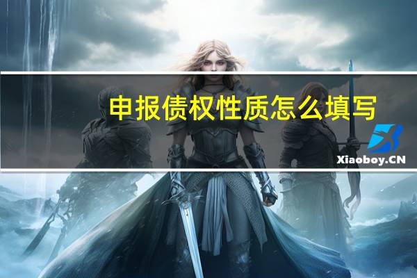 申报债权性质怎么填写