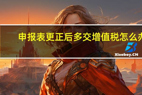 申报表更正后多交增值税怎么办