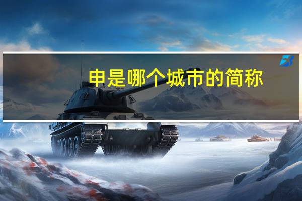 申是哪个城市的简称