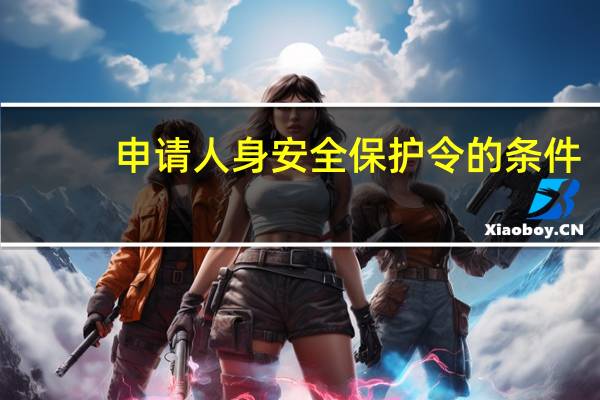 申请人身安全保护令的条件