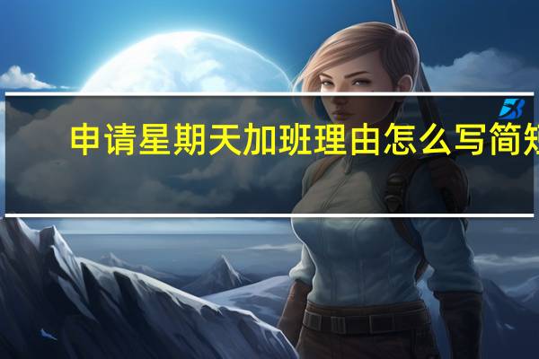 申请星期天加班理由怎么写简短