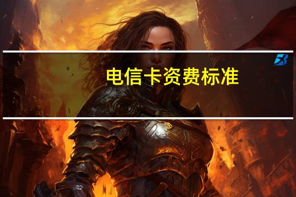 电信卡资费标准