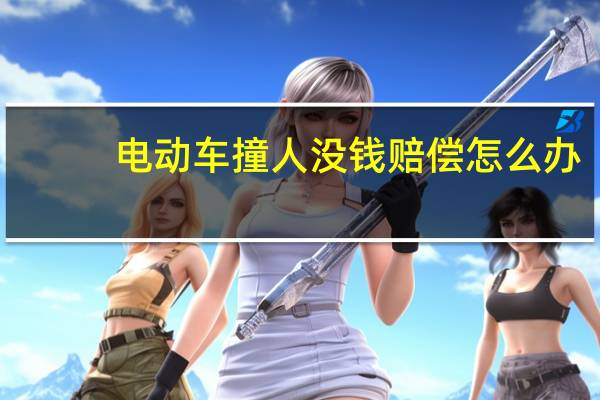 电动车撞人没钱赔偿怎么办