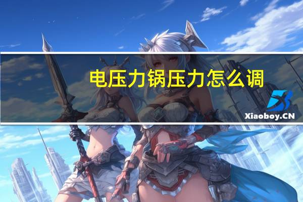 电压力锅压力怎么调