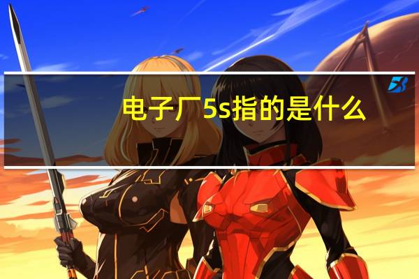 电子厂5s指的是什么