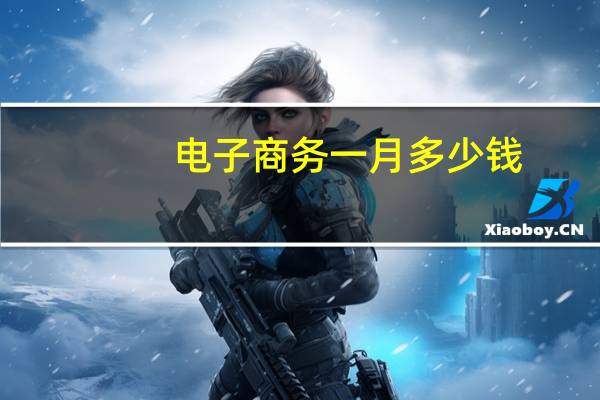 电子商务一月多少钱