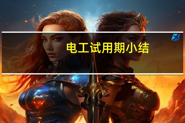 电工试用期小结