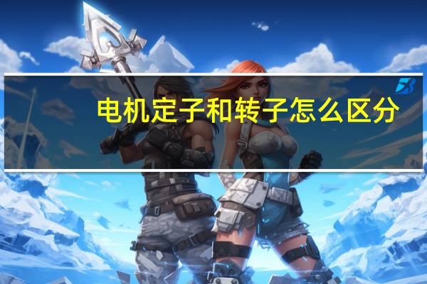 电机定子和转子怎么区分