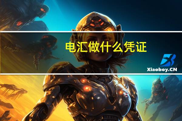 电汇做什么凭证