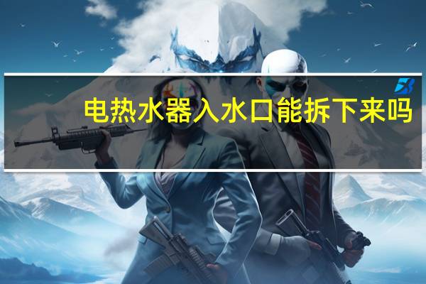 电热水器入水口能拆下来吗