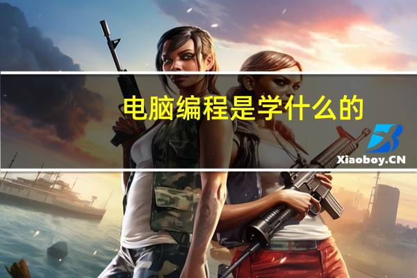 电脑编程是学什么的