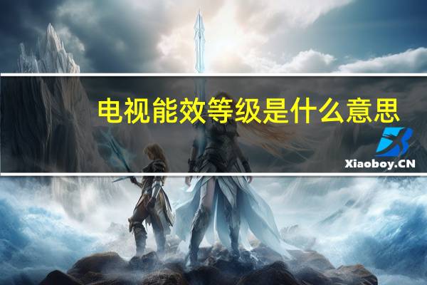 电视能效等级是什么意思