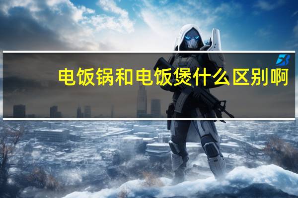 电饭锅和电饭煲什么区别啊