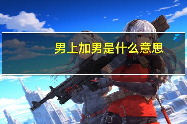 男上加男是什么意思