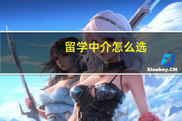 留学中介怎么选