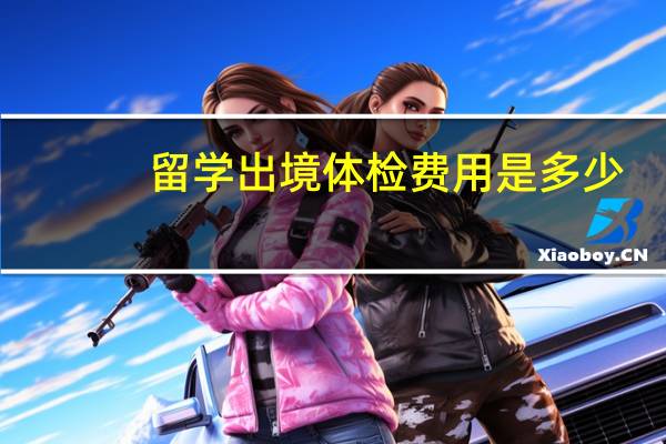留学出境体检费用是多少