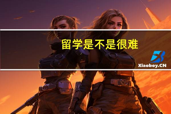 留学是不是很难