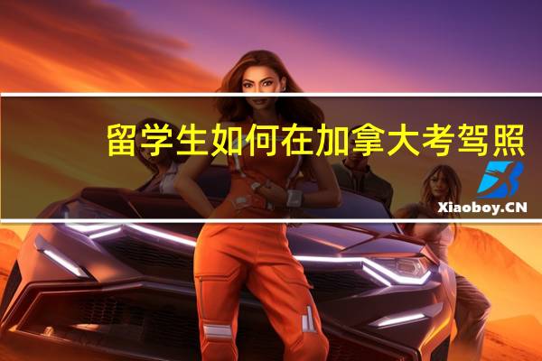 留学生如何在加拿大考驾照