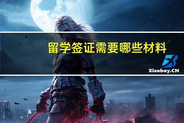 留学签证需要哪些材料(出国留学办签证需要准备哪些材料)