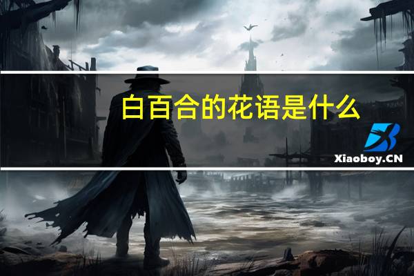 白百合的花语是什么