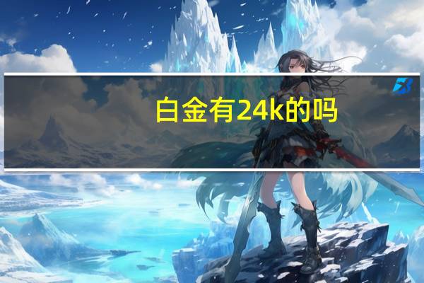 白金有24k的吗