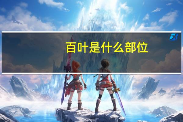 百叶是什么部位