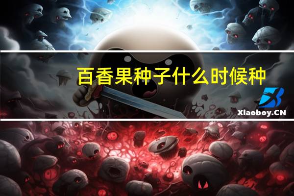 百香果种子什么时候种