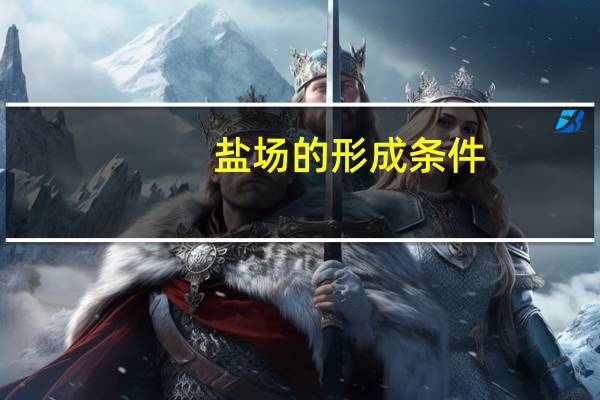 盐场的形成条件