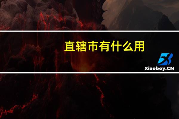 直辖市有什么用