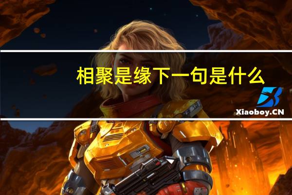 相聚是缘下一句是什么