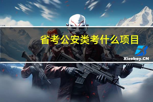 省考公安类考什么项目