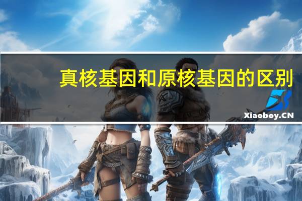 真核基因和原核基因的区别