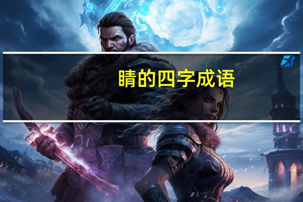 睛的四字成语
