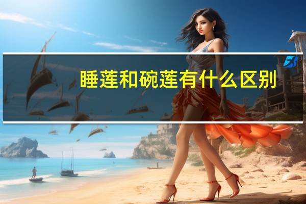 睡莲和碗莲有什么区别