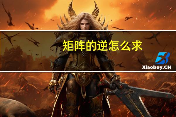 矩阵的逆怎么求