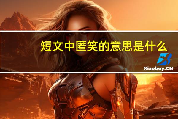 短文中匿笑的意思是什么