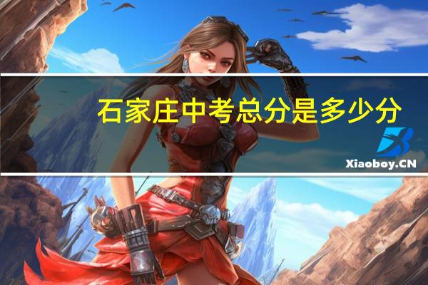 石家庄中考总分是多少分