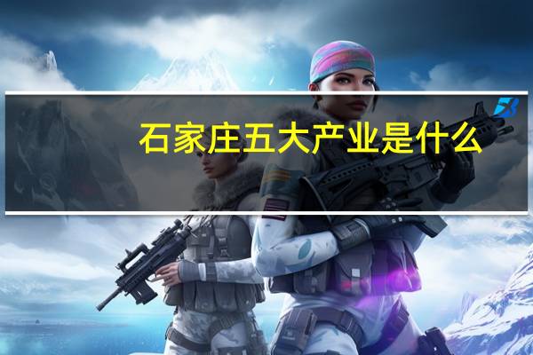 石家庄五大产业是什么