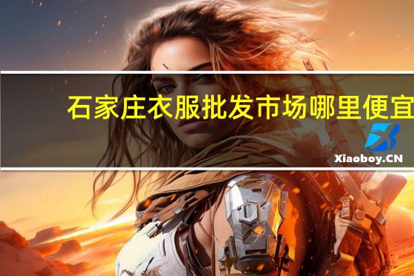 石家庄衣服批发市场哪里便宜