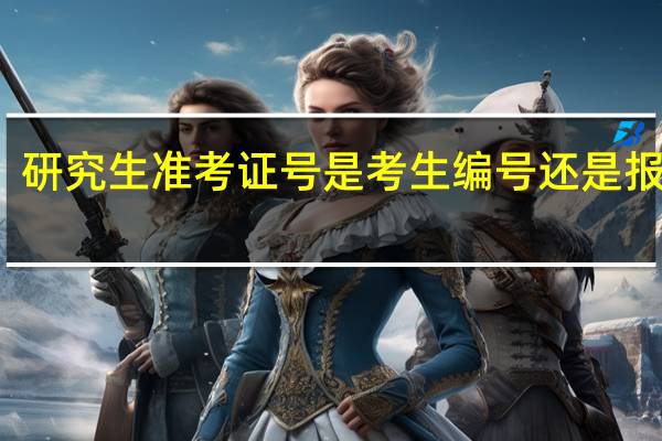 研究生准考证号是考生编号还是报名号