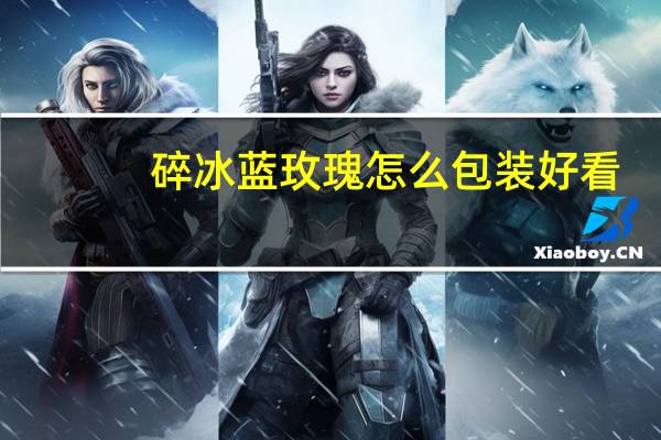 碎冰蓝玫瑰怎么包装好看